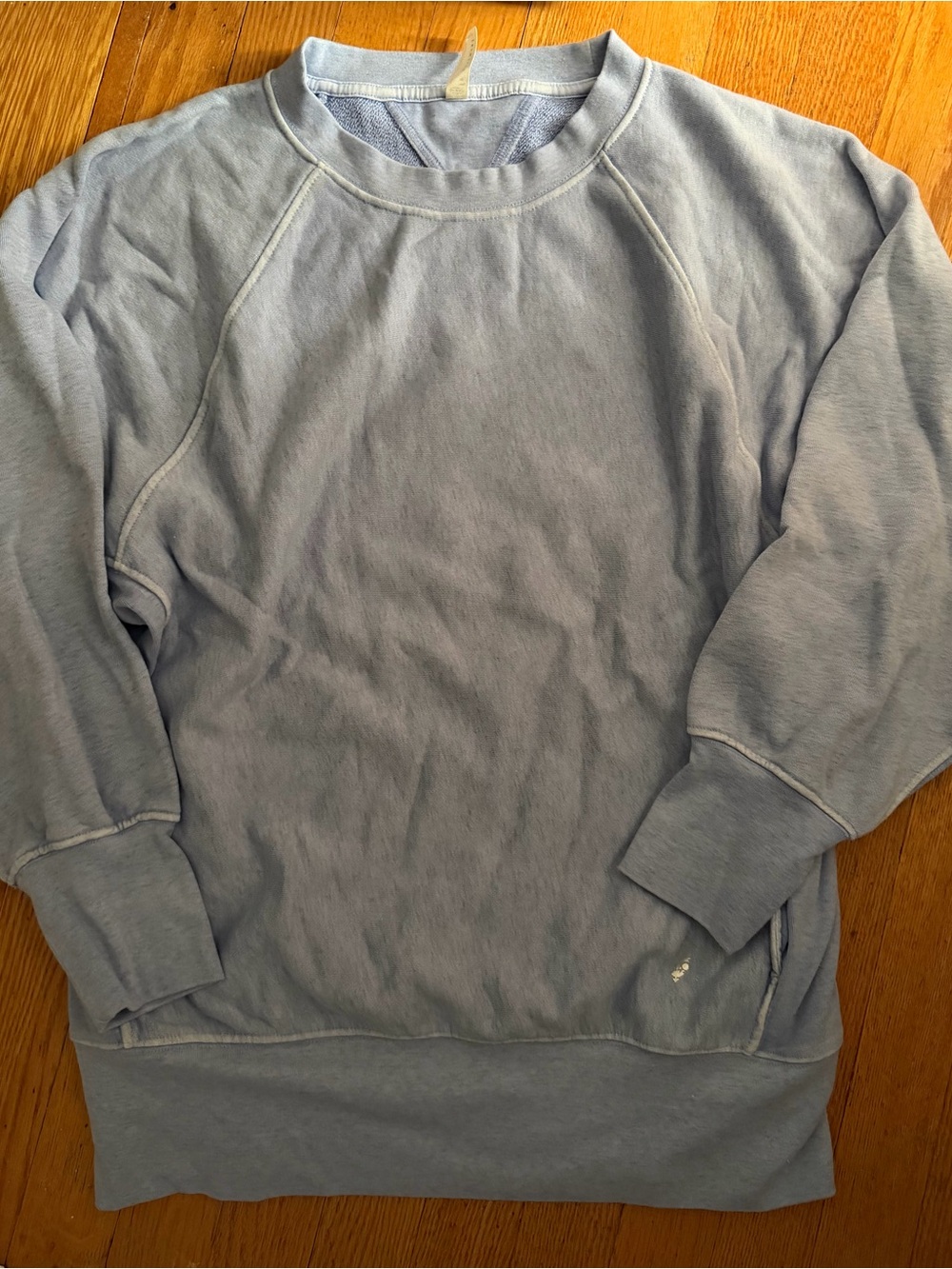 Free People Light Blue Crewneck Sweatshirt